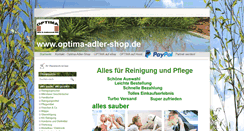 Desktop Screenshot of optima-adler-shop.de